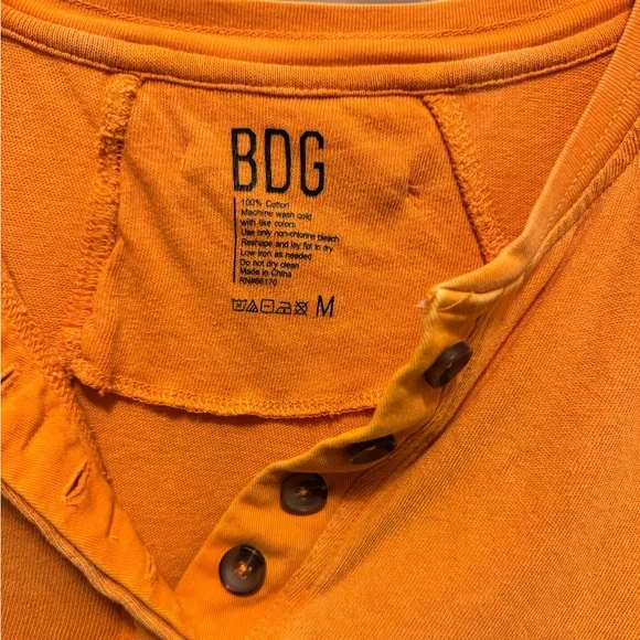 BDG Women's Orange Crop Top - Picture 4 of 4